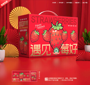 草莓包装 淡雪礼盒