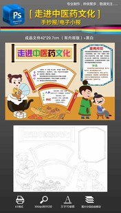 中药文化中医望闻问切手抄报小报