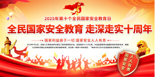 全民国家安全教育日宣传展板