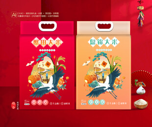 盘锦大米包装 蟹田米袋装