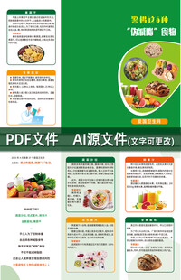 警惕5中伪减脂食物三折页