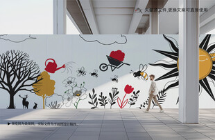 商场卡通围挡