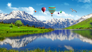 蓝天白云大草原