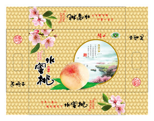 竹编阳山水蜜桃平面展开图
