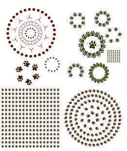 猫抓纹样图案设计