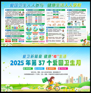 爱国卫生月海报