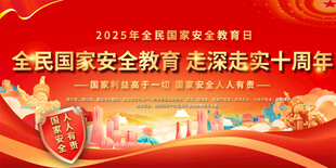全民国安全教育日宣传展板