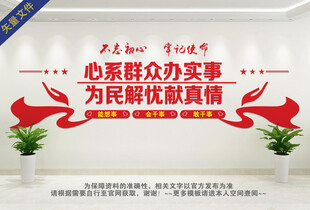 社区服务文化墙