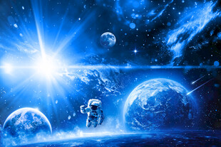 浩瀚宇宙星空太空星球银河背景墙