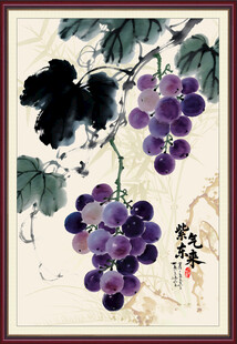 国画葡萄