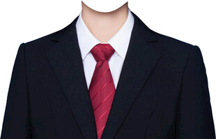 女西装红领带证件照乙方素材