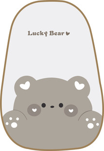 卡通小熊坐垫靠垫设计