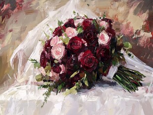 花束油画素材-花束油画图片-花束油画设计模板-昵图网
