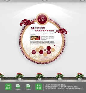 弘扬中医药文化墙