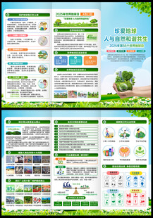 2025世界地球日三折页