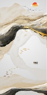 新中式意境山水画