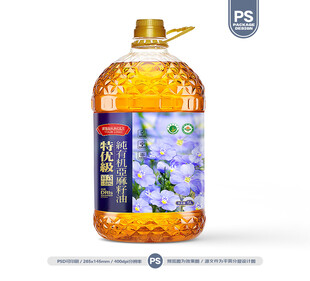亚麻籽油包装 胡麻油标签