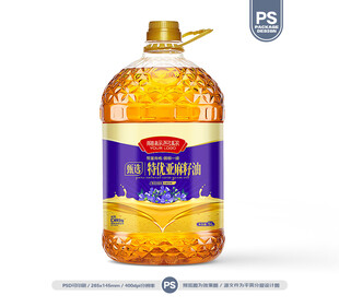 亚麻籽油包装 胡麻油标签