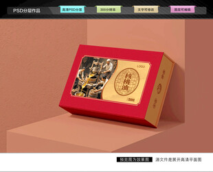 核桃油礼盒 食用油包装