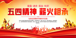 五四青年节宣传展板
