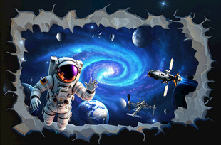 宇宙飞船立体画