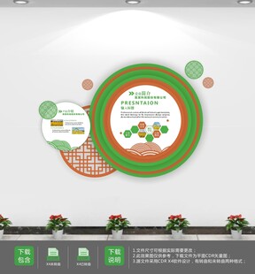 绿色珍惜粮食食堂文化墙