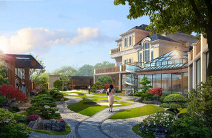 住宅庭院效果图