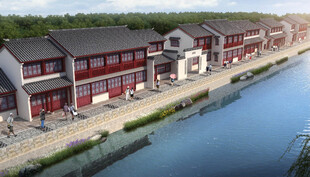 中式建筑效果图