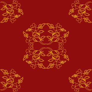 服饰花纹花边折枝花图案背景