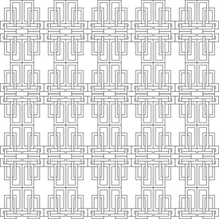 四方连续底纹方形边框矢量文件