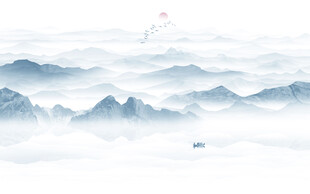 水墨意境山水画