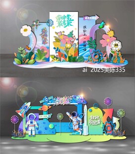劳动节美陈