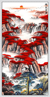 鸿运当头玄关画