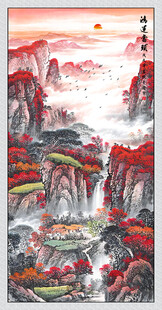 玄关画鸿运当头