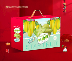 杨桃包装 五敛子礼盒