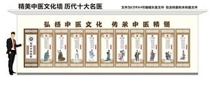 中医文化墙 十大名医