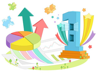 市场分析图份额增长排名学习工具