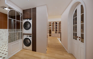 现代简约风洗衣房过道设计