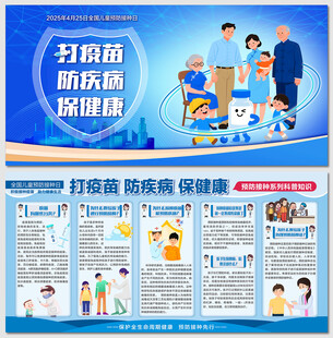 2025全国儿童预防接种展板