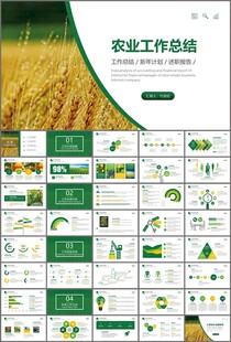 绿色农业产业总结计划ppt模板