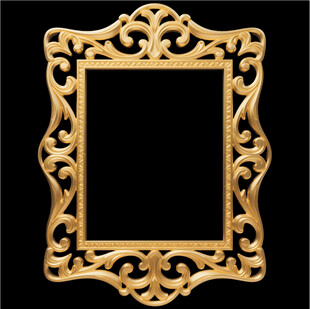 金色边框