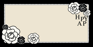 花卉装饰边框背景图