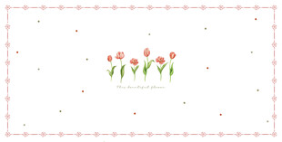 粉色花朵边框装饰图案