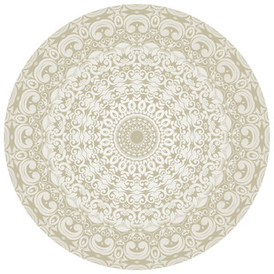 圆形欧式花纹图案