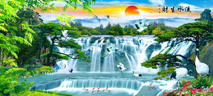 巨幅山水画 
