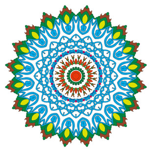 民族花古典花纹