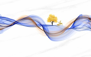 水墨烟雾岩板背景