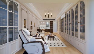 法式客厅效果图