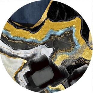 圆形抽象艺术画