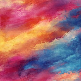 抽象画 水彩画 紫色 約30cm 94de7e0bc7d0c8ad67dc2117b6dbc5